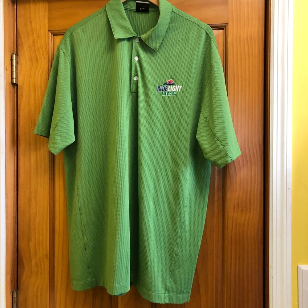 LABATT Blue Light Lime NIKE Golf Shirt / Men's XL Extra Large / Dry Fit